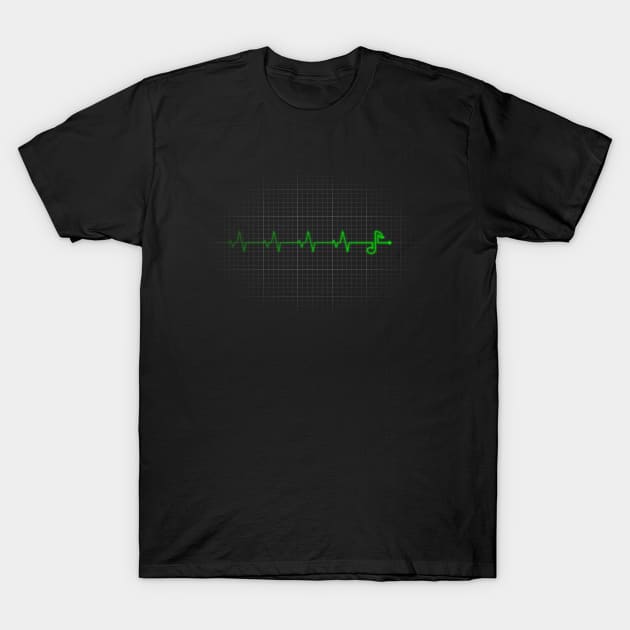 Music is My Lifeline T-Shirt by crazedgraphics